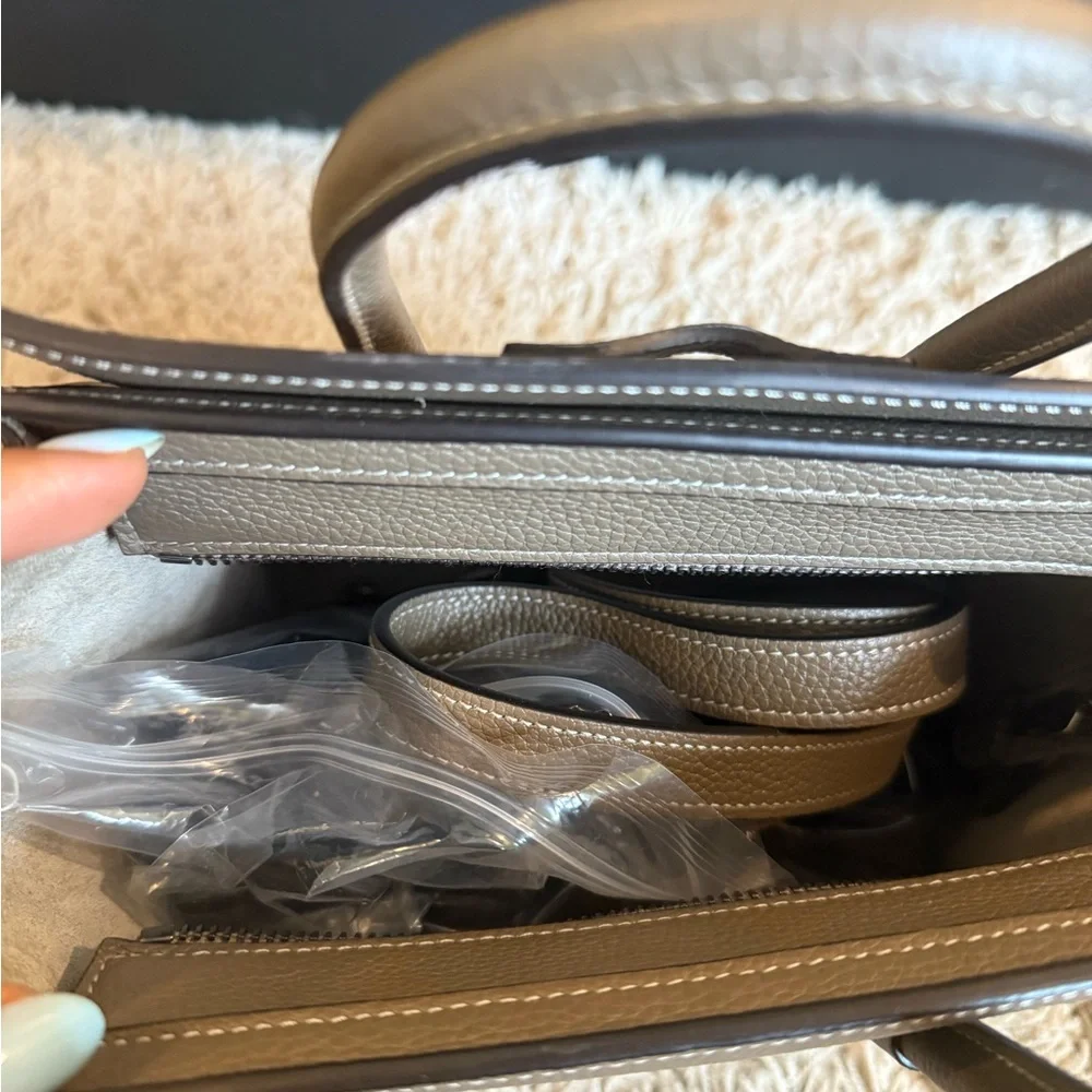 Celine Taupe Mini Luggage Tote - CELINE - Picture 4 of 7